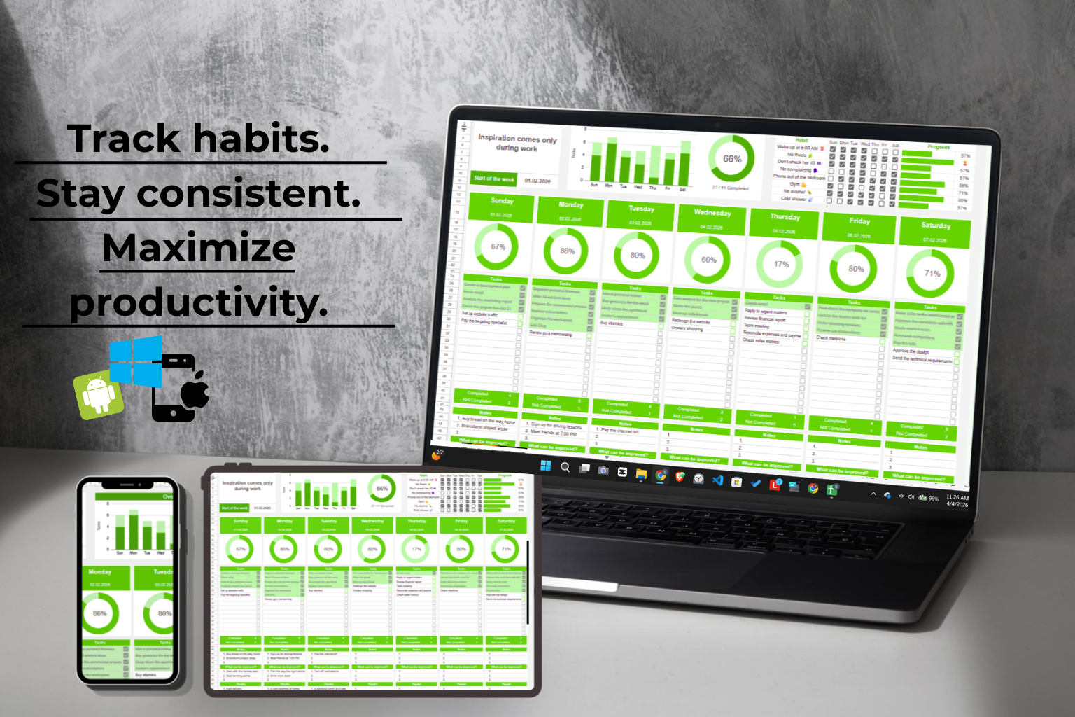 Life Control Pack(Google Sheets)